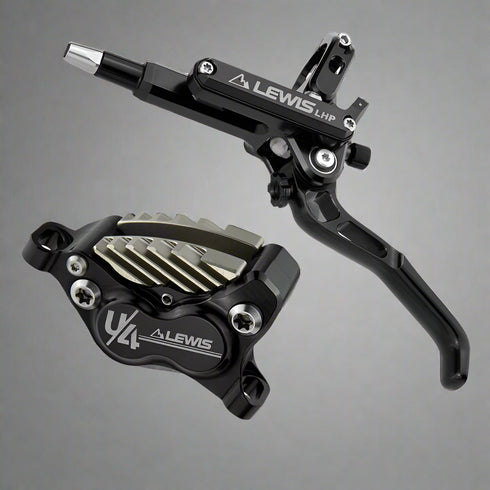 Lewis LHP-U4 Axial Cylinder 4 Pistons Hydraulic Disc Brake With Cooling Fins